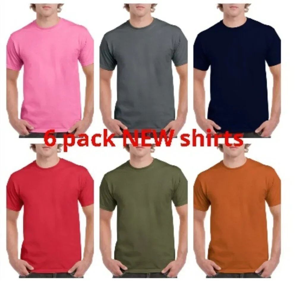 NEW 6 pack men shirt short sleeve 6 shirts great deal!